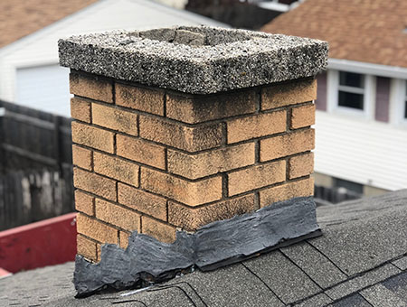 Chimney Before B-Vent Conversion