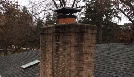 Chimney Crown Before Restoration