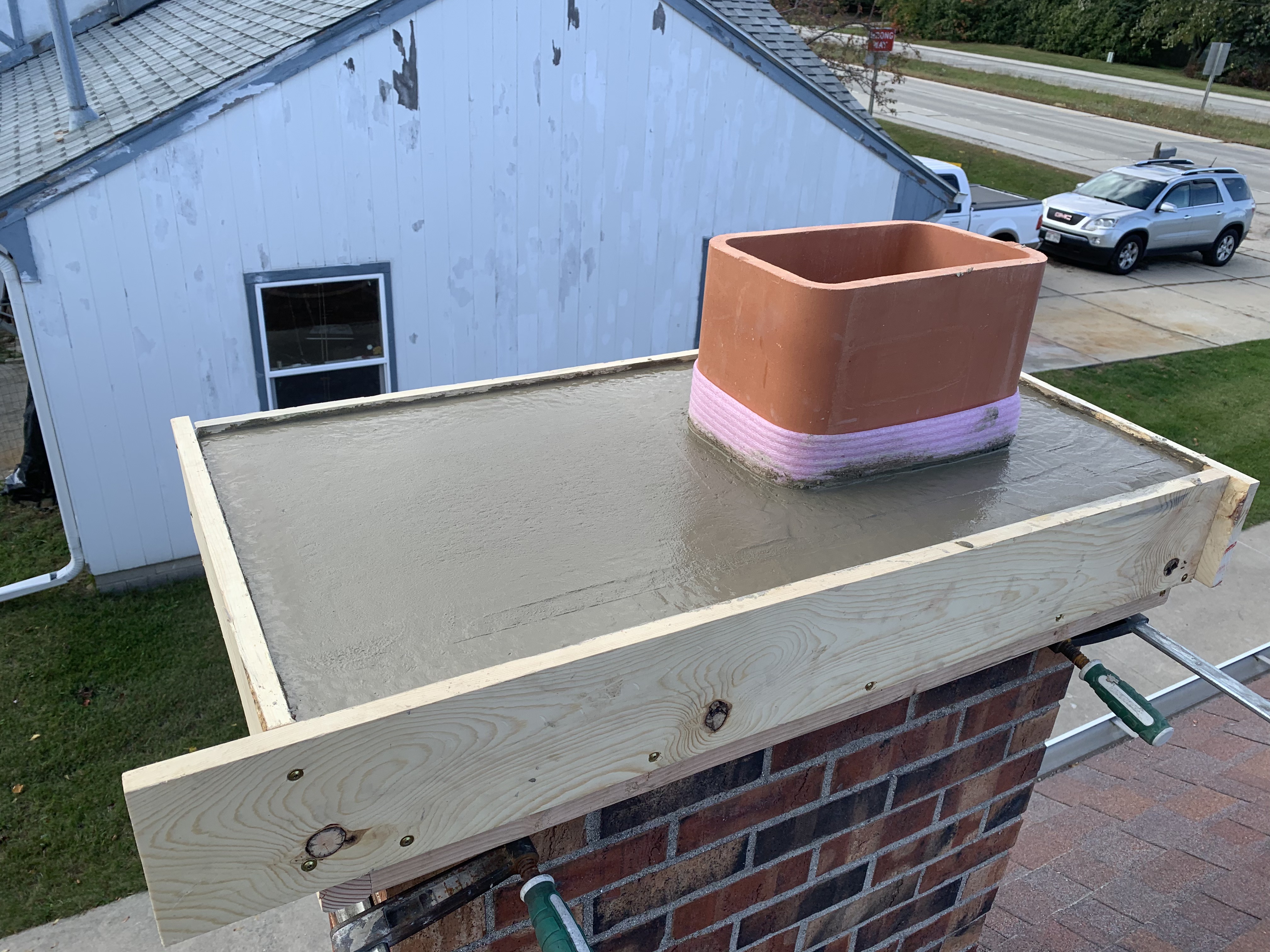 Chimney crown detail