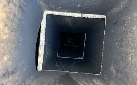 Chimney System During Inspection