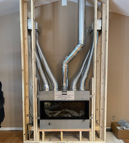 Construction of a new Gas Fireplace
