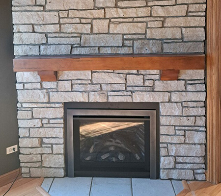 Refaced Fireplace Sample