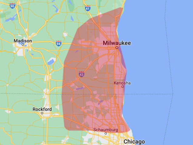 Pratt's Chimney Wisconsin & Illinois Service Areas